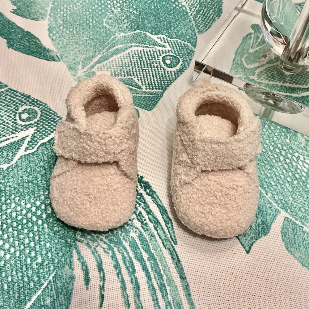 Wonder Nation Cozy Cream Baby Walker Shoes